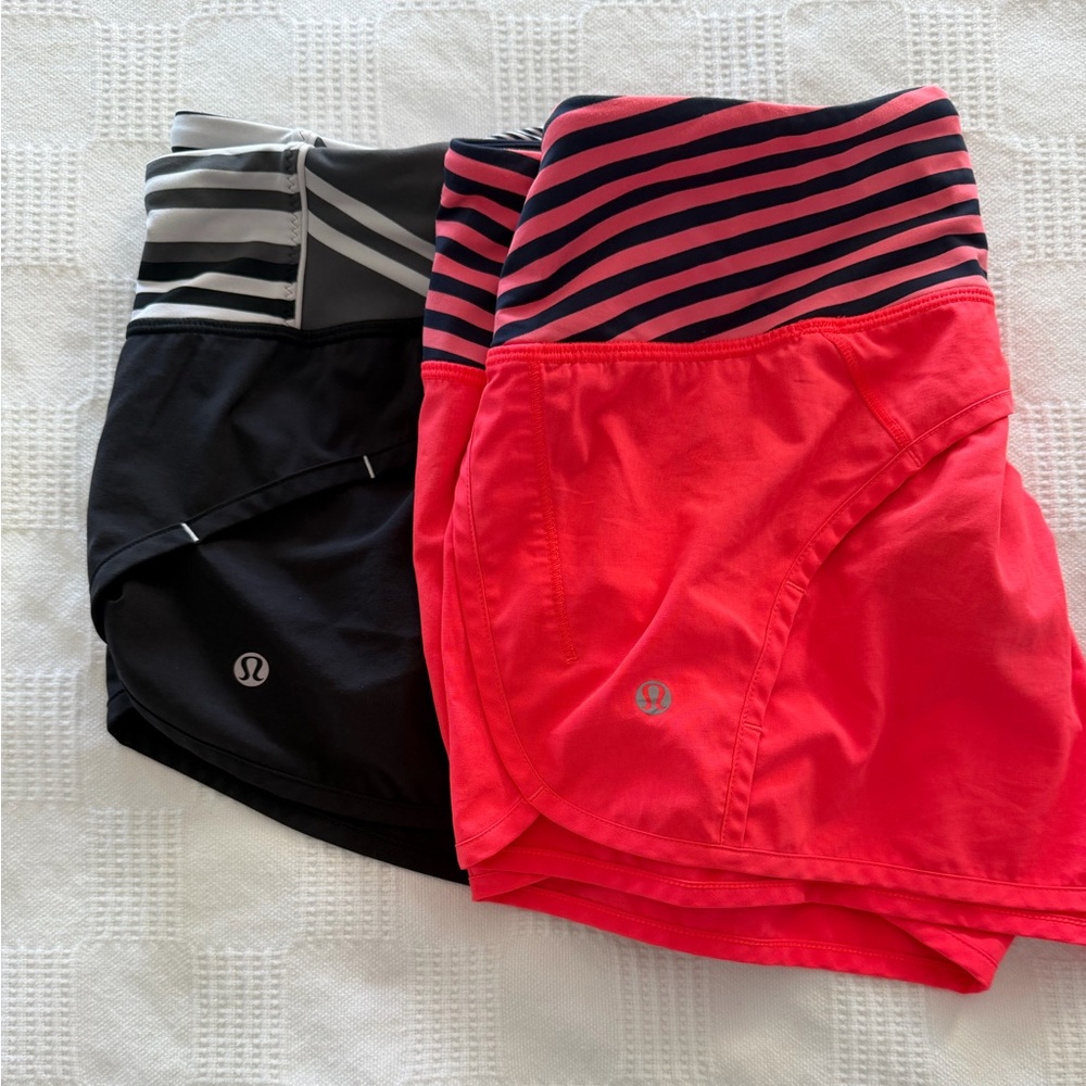 2 set Bundle Lululemon Size 6 Hotty Hot black & Red